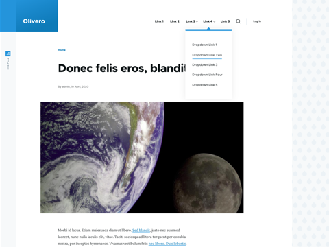 Plantilla Olivero para Drupal