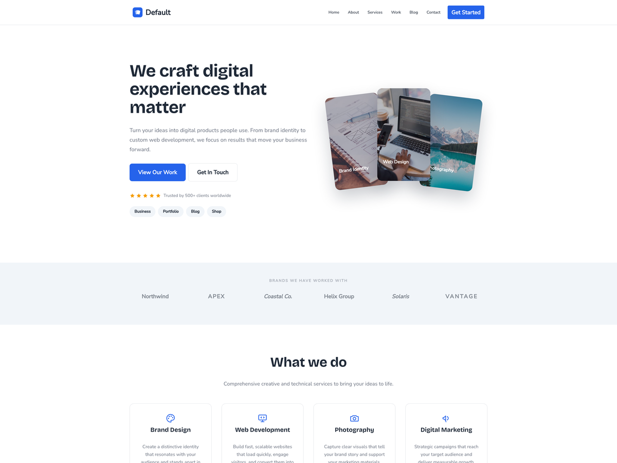 Plantilla Neve para WordPress