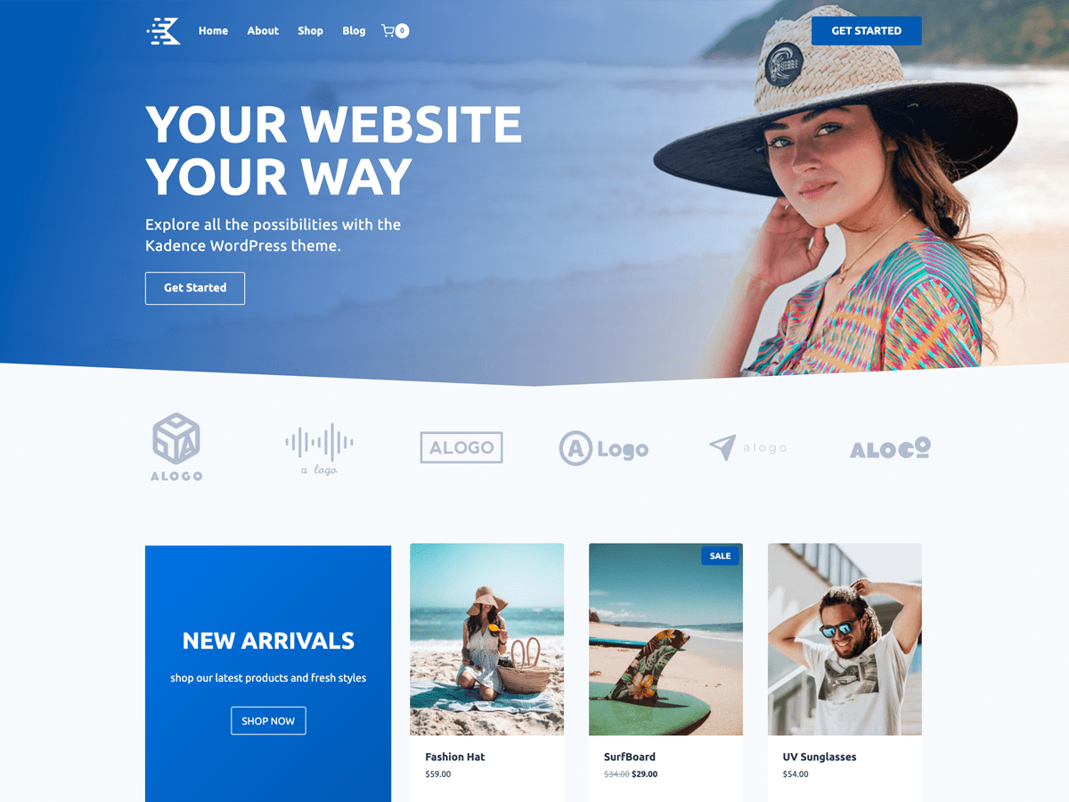 Plantilla Kadence para WordPress